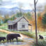 Bears at Ogle Cabin by Randall Ogle