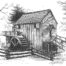 Cable Mill Pen and Ink by Randall Ogle